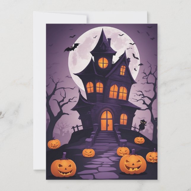 Ghastly Manor – Halloween Gift Card (Front)