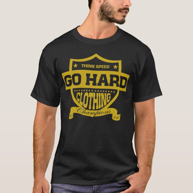 GHC THINK SPEED (BLACK/ GOLD) T-Shirt (Front)
