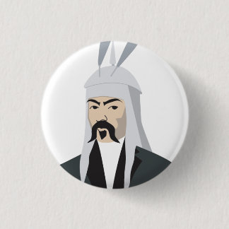 Ghengis Khan 3 Cm Round Badge