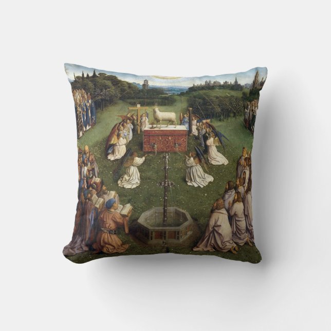 Ghent Altarpiece(detail), Van Eyck Brothers Cushion (Front)