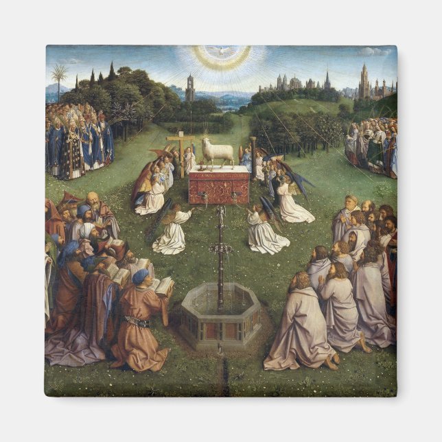 Ghent Altarpiece(detail), Van Eyck Brothers Magnet (Front)