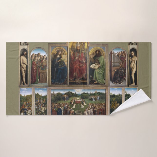 Ghent Altarpiece, Van Eyck Brothers Bath Towel (Bath Towel)