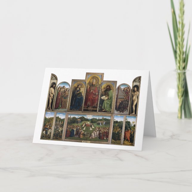 Ghent Altarpiece, Van Eyck Brothers Card (Front)
