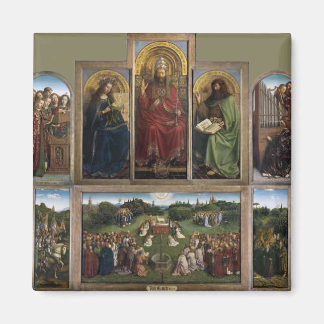Ghent Altarpiece, Van Eyck Brothers Magnet (Front)