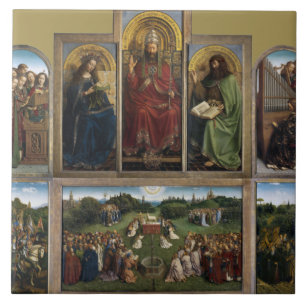 Ghent Altarpiece, Van Eyck Brothers Tile