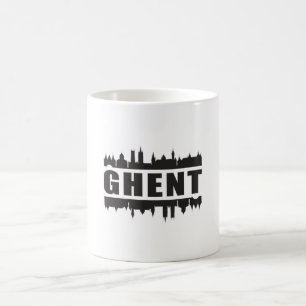 Ghent Belgium City Skyline Cityscape Travel Gift Coffee Mug