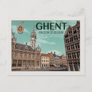 Ghent - Korenmarkt Postcard