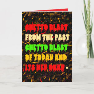 GHETTO BLAST FROM THE PAST PARTY ON AFRO AMERICANS CARD