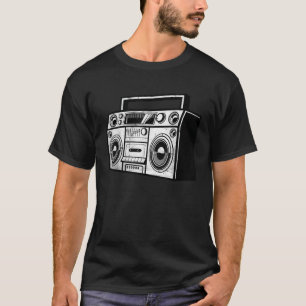 Ghetto Blaster 80 s 90 s Party Hip Hip Rap R B Vin T-Shirt