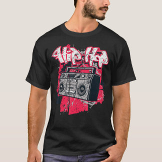 Ghetto Blaster 80's 90's Party Hip Hip Rap R&b Vin T-Shirt