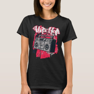Ghetto Blaster 80's 90's Party Hip Hip Rap R&b Vin T-Shirt
