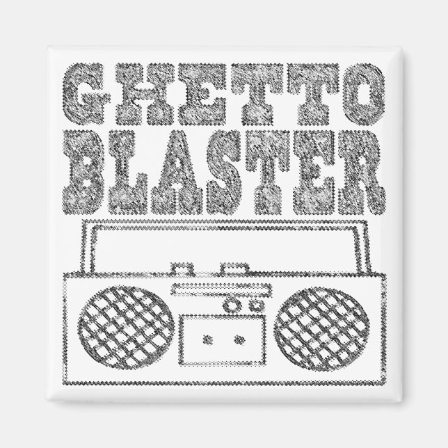 Ghetto Blaster-Magnet Magnet (Front)