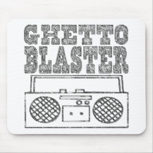 Ghetto Blaster-Mousepad Mouse Mat