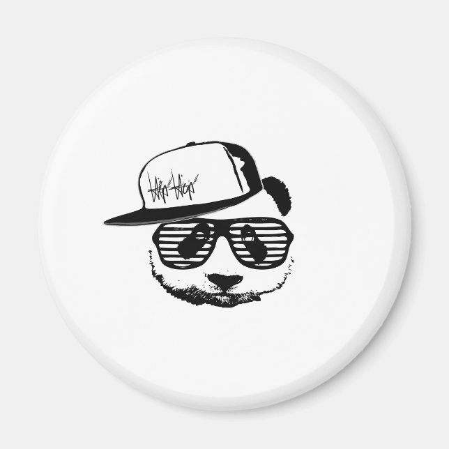 Ghetto panda magnet (Front)