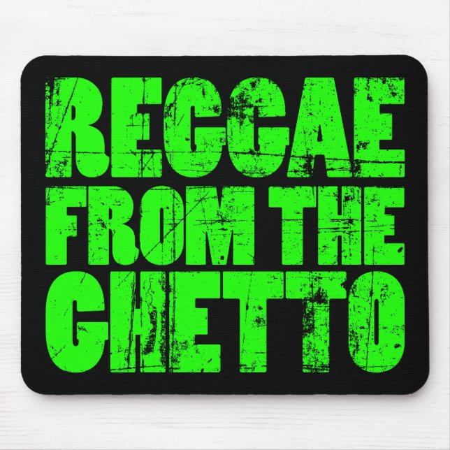 Ghetto Reggae - Mouse Pad (Green) (Front)