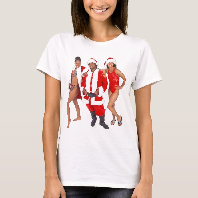 Ghetto Santa and his Elves from the Hood T-Shirt (Front)