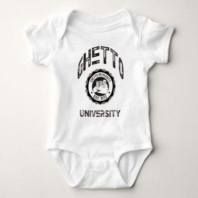 Ghetto University Baby Bodysuit (Front)
