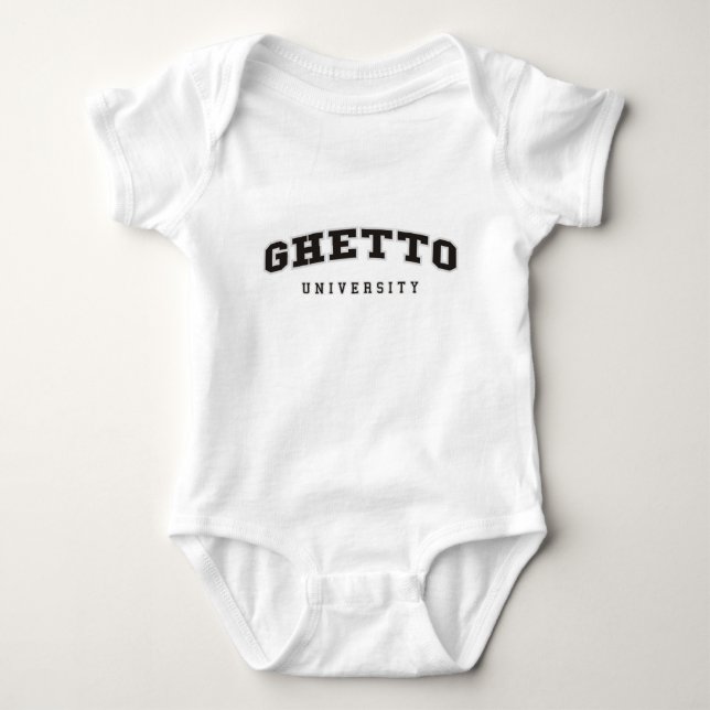 Ghetto University Baby Bodysuit (Front)