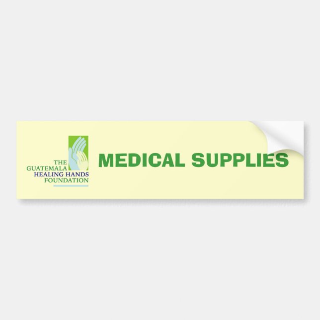 GHHF Logo, MEDICAL SUPPLIES Bumper Sticker (Front)