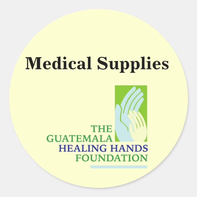 GHHF Logo, Medical Supplies Classic Round Sticker (Front)