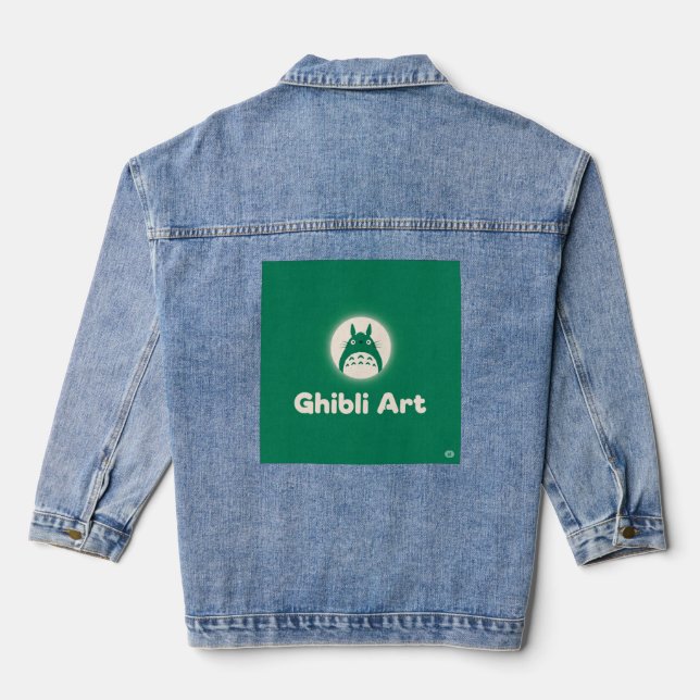 Ghibli Art: Crafting Wonder Denim Jacket (Back)