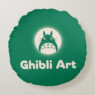 Ghibli Art: Crafting Wonder Round Cushion