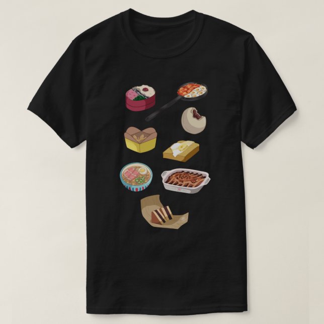 Ghibli Food Set   T-Shirt (Design Front)