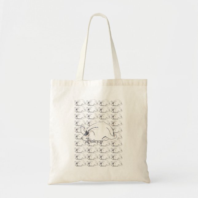 Ghibli styled "Annoyed Cat" Tote Bag (Front)