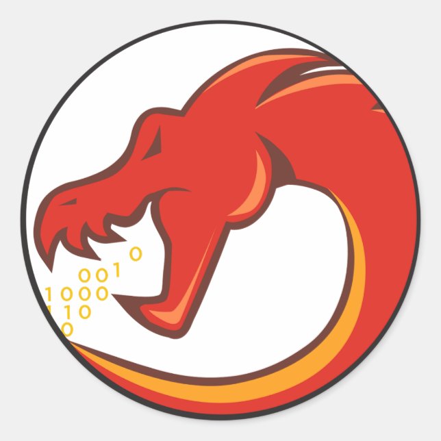 Ghidra for Reverse Engineering Classic Round Sticker (Front)