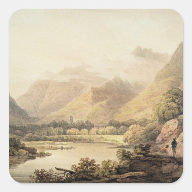 Ghirimeer, on the Upper Lake of Killarney Square Sticker (Front)