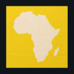 GHolden Yellow Audacious Africa Wood Wall Art<br><div class="desc">Africa map outline with contrasting colours in Emporio Moffa's "Safari" palette inspired by the daring adventurousness and wilderness of the continent.</div>