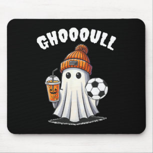 Ghoooal Soccer Ghost Halloween Funny Soccer Hallow Mouse Mat