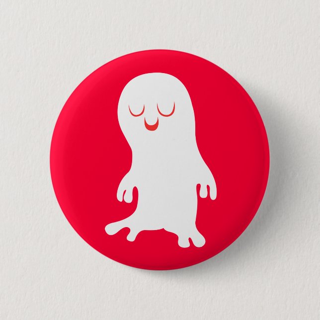 Ghost 6 Cm Round Badge (Front)