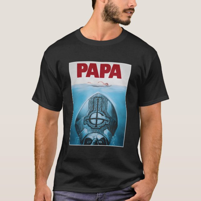 Ghost Â€“ Papa Poster T-Shirt (Front)