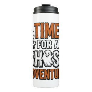 Ghost Adventure Halloween Vintage Typography Desig Thermal Tumbler