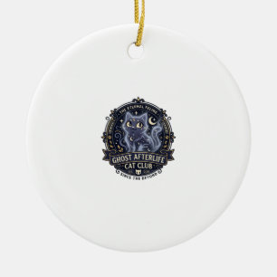 Ghost Afterlife Cat Cat Dad Gift Idea - Ghost Afte Ceramic Tree Decoration