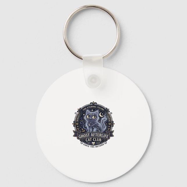 Ghost Afterlife Cat Cat Dad Gift Idea - Ghost Afte Key Ring (Front)