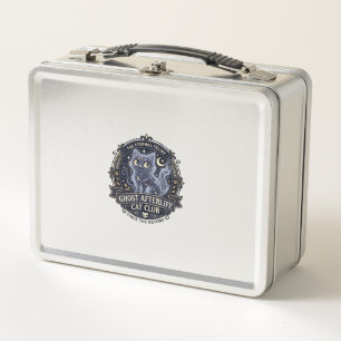 Ghost Afterlife Cat Cat Dad Gift Idea - Ghost Afte Metal Lunch Box