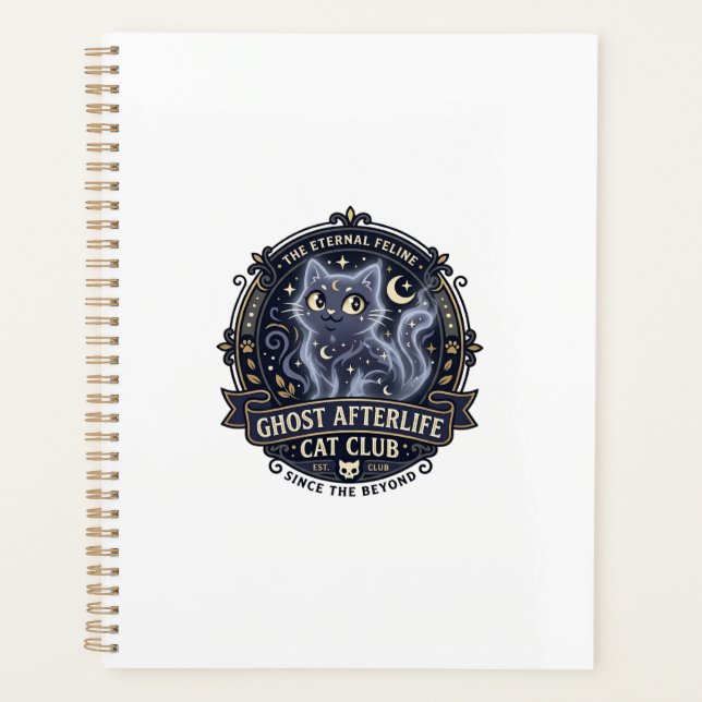Ghost Afterlife Cat Cat Dad Gift Idea - Ghost Afte Planner (Front)