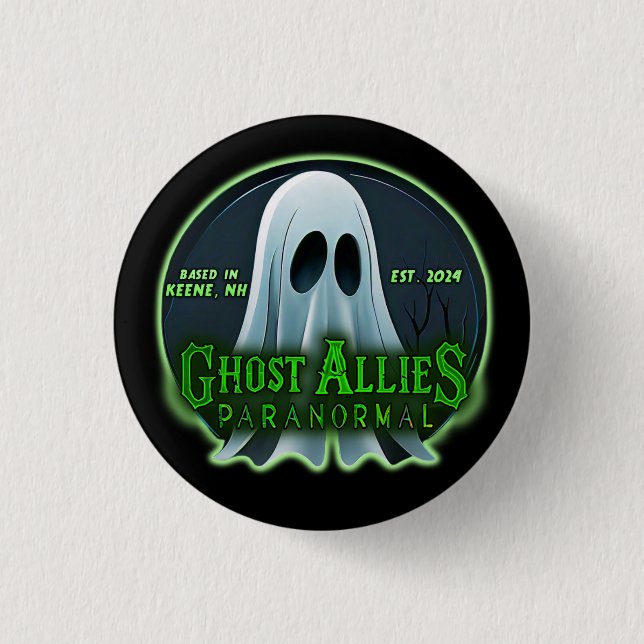 Ghost Allies Paranormal Button (Front)