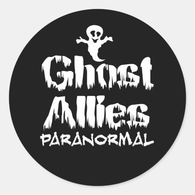 Ghost Allies Paranormal Stickers Circle (Front)