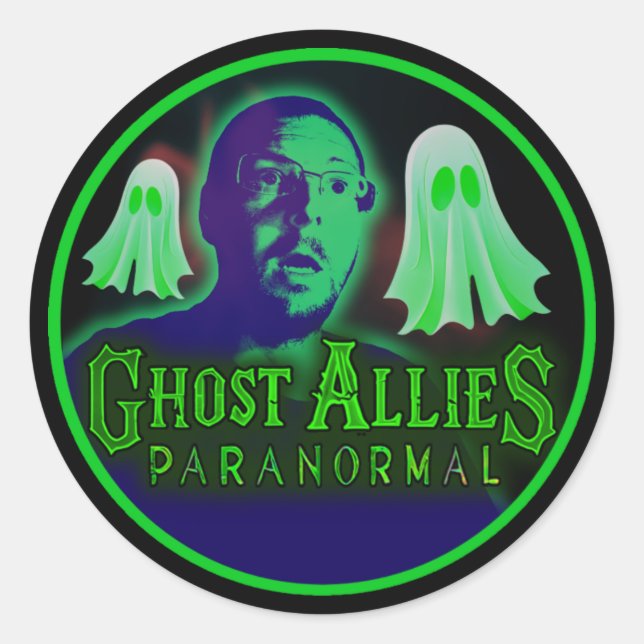 Ghost Allies Paranormal Stickers NEW LOGO LARGE (Front)
