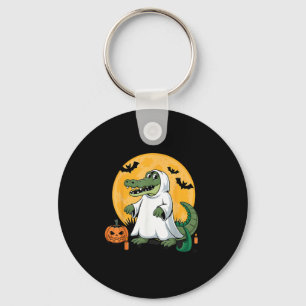 Ghost Alligator Halloween Soky Gator Lovers  Key Ring