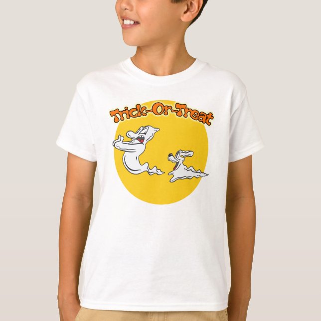 Ghost and ghost dog T-Shirt (Front)