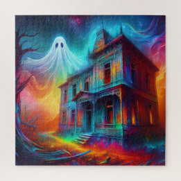 Ghost and Haunted House Jigsaw Puzzle