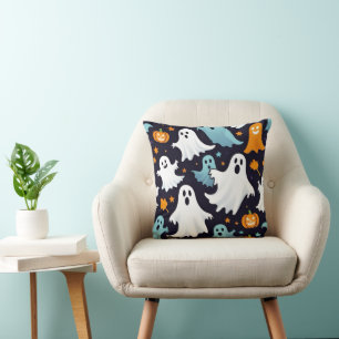 GHOST AND PUMPKIN CUSHION