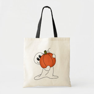Ghost and Pumpkin Tote Bag