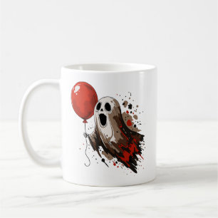 Ghost and Red Balloon Coffee Mug