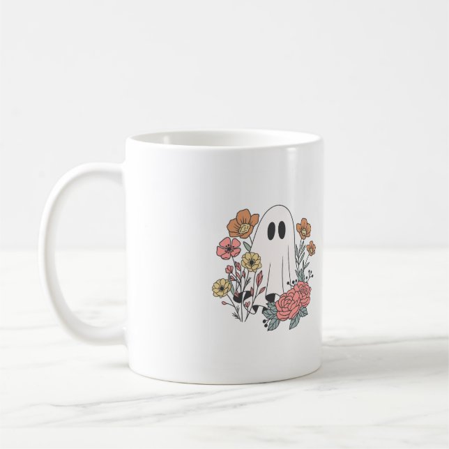 ghost and roses Mug (Left)