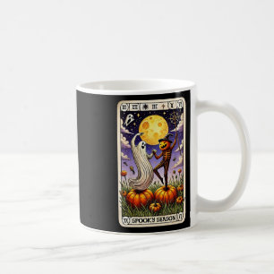 Ghost And Skeleton Dancing Funny Halloween Tarot C Coffee Mug